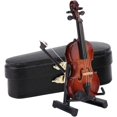thumbnail image 1 of Festival Decoration: Wooden Model Replica, Elegant Home Decor With Mini Musical Instrument, 1 of 8