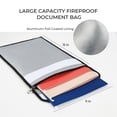 thumbnail image 6 of Fireproof Document Box with Lock, Foldable File Box, with Handles, Waterproof and Fireproof File Storage Box, for Storing Important Items such as Letters | Documents | Books | Certificates, etc., 6 of 8