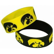 University of Iowa Wide Band Silicone Bracelet (Pack of 2)
