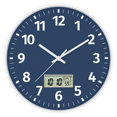 thumbnail image 1 of Digital Wall Clock with Time, Day of Week and Temperature, Silent Non-Ticking Battery Operated Round Digital Wall Clock, 1 of 8