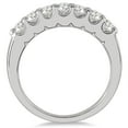 thumbnail image 2 of SZUL Women's 3/4 Carat TW Seven Stone Diamond Wedding Band in 14K White Gold (J-K-L Color, I2-I3 Clarity), 2 of 3