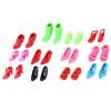

AMNHDO 12 Pairs Fashion Doll High Heel Shoes Sandals for Girls Doll (Random)