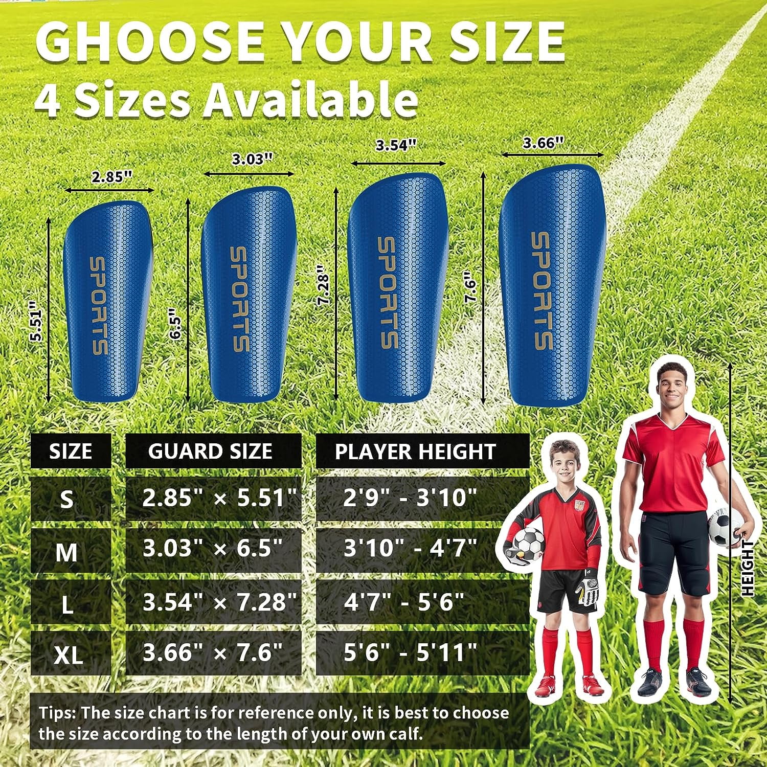 Conditiclusy Soccer Shin Guards for Kids Youth, Shin Guard and Shin Guard  Sleeves for Boys and Girls for Football Games EVA Cushion Protection Reduce