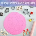 thumbnail image 2 of 200PCS Polymer Clay Cutters Kit Stainless Steel Clay Cutter Set with 40  Cutters and 143 Earring Accessories Clay Cutting Tools for Polymer Clay DIY Jewelry Making, 2 of 10