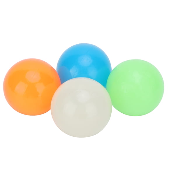 Juego de 4 bolas luminosas para aliviar el estrés, 4 colores, 45 mm