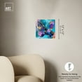 thumbnail image 5 of Jewel Toned Butterfly Colorful Canvas Wall Art by Art Remedy, Gallery Wrapped, 12"x12", 5 of 7