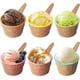 thumbnail image 3 of Set of 6 Ice Cream Dessert Bowls and Matching Spoons,Plastic,Wafer Design Ice Cream Cone Bowl, 3 of 5