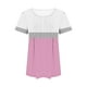 thumbnail image 3 of Camiseta Casual de Manga Corta de Mujer, Cuello Redondo de Impresión para Uso Diario, Fiesta Y Hogar, 3 of 5