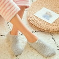 thumbnail image 4 of Besolor Womens Fuzzy Slipper Socks Winter Warm Thick Cozy Plush Non-slip Low Cut Home Sleeping Socks, 4 of 8