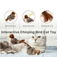 thumbnail image 3 of BESTSKY Interactive Chirping Bird Cat Toy,Catnamic Toy Automatic Chirping Flying Bird Cat Toy,Flapping Bird Cat Toy with Feather Tail,Chirping Bird Cat Toy Flapping Wings with Melody Chaser, 3 of 7