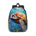 thumbnail image 1 of Disketp Colorful Underwater Sea Turtle Mochila Escolar de 15 Pulgadas, Mochila Ligera para Estudiantes, Viajes y Trabajo, Cómoda y Resistente para el Uso Diario, 1 of 6