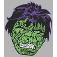thumbnail image 2 of Men's Marvel St. Patrick's Day Hulk Face Pull Over Hoodie Athletic Heather Large, 2 of 4