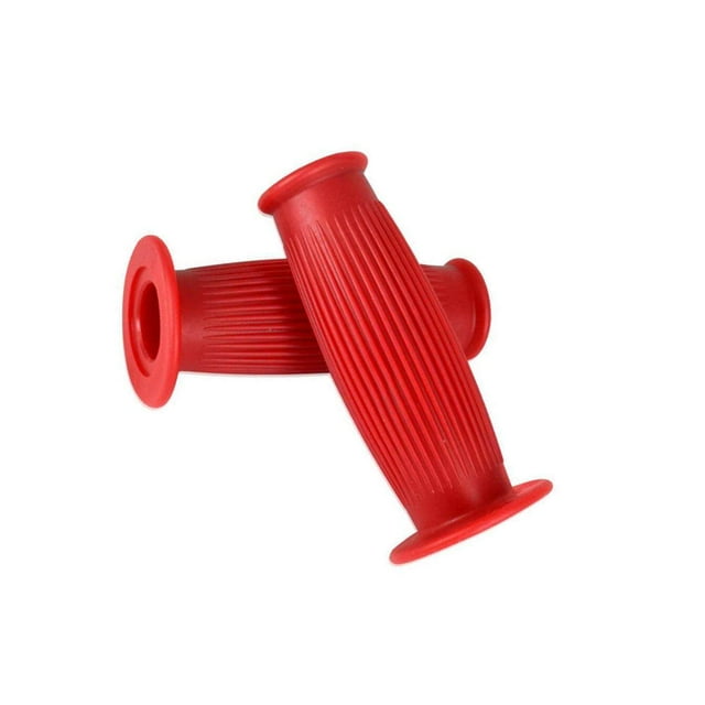 Pair Universal Motorcycle HandleBar Hand Grip Retro Handlebar Handlebar Accessory Hand Grips Red 22 24MM
