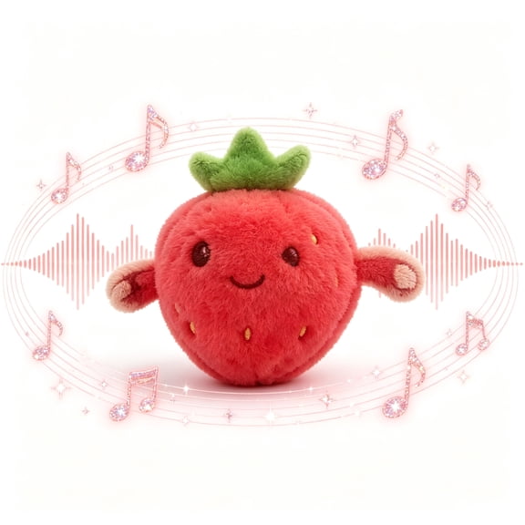 Interactive Battery Operated Plush Toy, Musical Sound Effect Soft Cuddly Stuffed Animal Family Interaction Indoor Play Sensory Experience Skill Development Hobby