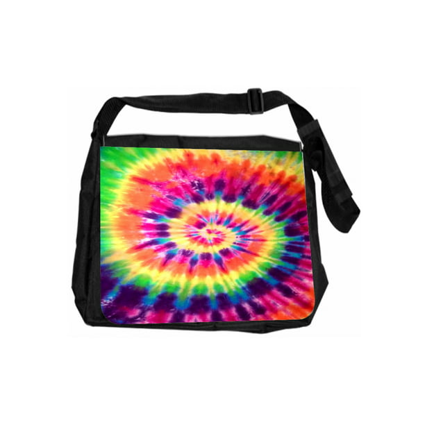 Colorful Tie Dye Cross Body Shoulder Messenger Laptop Bag - Walmart.com ...