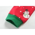 thumbnail image 6 of FEDPOP Boys Christmas Pajamas Girls Kids Cotton Sleepwear Pjs Set 7T, 6 of 7