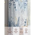 thumbnail image 5 of Marine Life Sheer Curtains 2 Panels Set Watercolor Blue Beige Starfish Shell Leaves Ombre Sheer Window Curtains Light Filtering Rod Pocket Voile Drapes for Bedroom Living Room 52"X108", 5 of 8