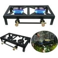 thumbnail image 4 of LUVCMFT Double Burner Stove Portable Camp Outdoor Cooking Increase Cooking Speed High Power Gas Burner for Outdoor Hiking and Camping, 4 of 7