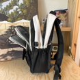 thumbnail image 2 of 1pc New Junior High High School Students, Large Capacity Multi-layer Design Portable Backpack, Wide Shoulder Straps Simple Backpack, Fashion Contrast Color Bag, 2 of 5