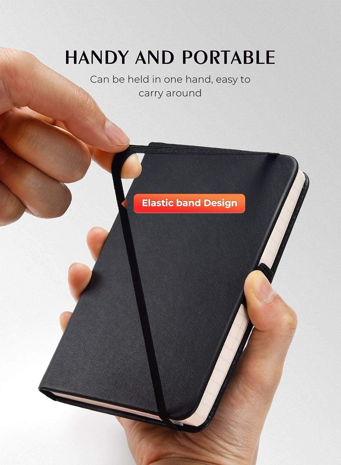 2-pack total 320 pages, pocket notebook, small notebook, 3.7" x 5.7" pocket notebook