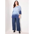 thumbnail image 2 of Catherines Women's Plus Size Petite Affinity Chain Pleated Blouse, 2 of 2