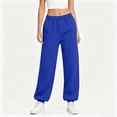 thumbnail image 5 of Yutgune Baggy Sweatpants Women High Waist Drawstring Ribbed Cuff Womens Sweatpants with Pockets, 5 of 9