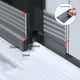 thumbnail image 2 of Franja de sellado para ventana corrediza Franja de sellado de hueco de puerta de aleación de aluminio para hermeticidad contra el viento, 2 of 11