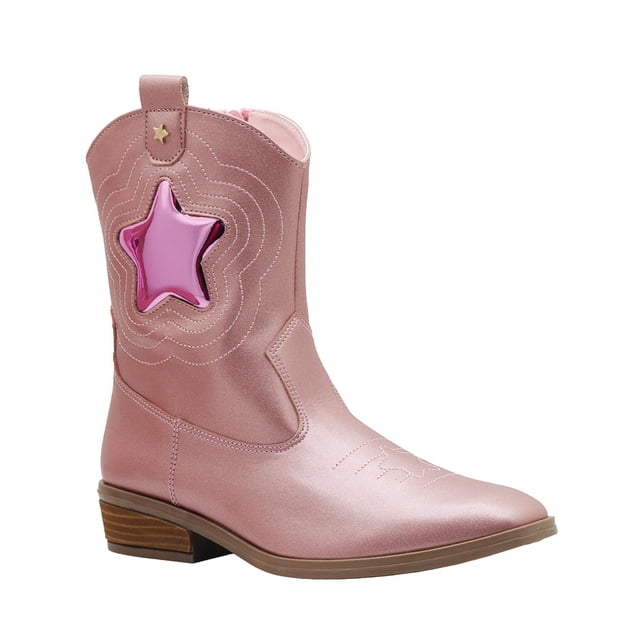 Bota Vaquera Para Niña Karsten® Estrella Cremallera Rosa rosa 20.5