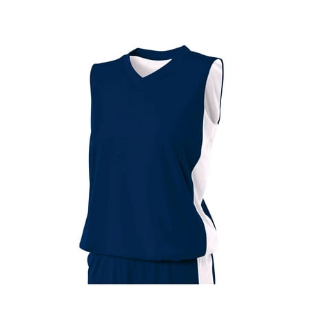 

Just Blanks Reversible Moisture Management Muscle-NAVY/ WHITE-XS