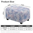 thumbnail image 7 of Xixirimido Merimaid Fish Scale Pattern Ottoman Cover Rectangle Stretch Footrest Stool Cover for Storage Ottoman, Foot Stool Slipcover Protector with Nonslip Elastic Bottom, Large, 7 of 7
