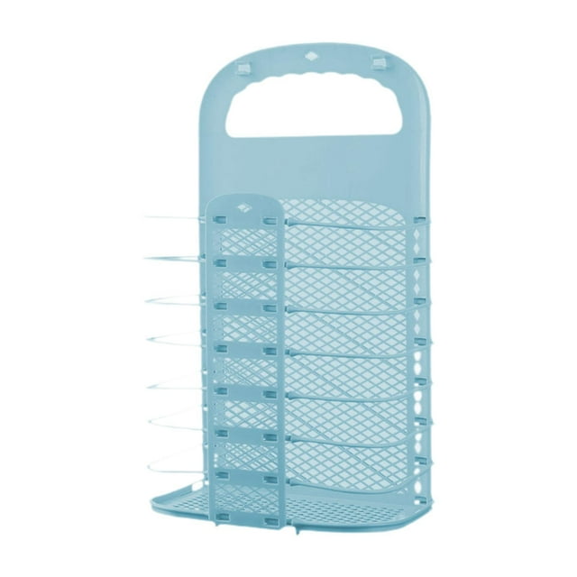 GROWTH TANK Folding Laundry Basket Container Home Use Dirty Clothes Bins for Kitchen Home Blue and S