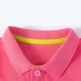 thumbnail image 4 of Girls Boys Collared Long Sleeve Tee Top Button Placket Breathable Cotton Pullover Regular Fit Shirt for Kids School Casual Daily Outfits 3-4Y, 4 of 8