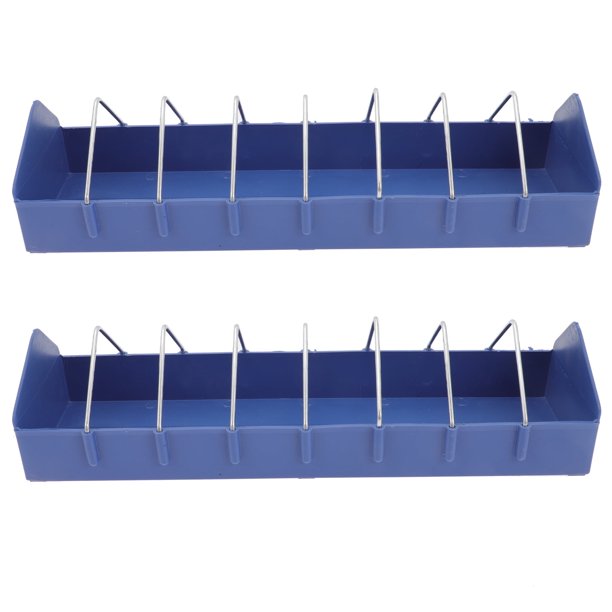 2 bandejas grandes de plástico para comida, comedero para palomas, comedero para loros, comedero para pollos, plato para pájaros