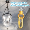 thumbnail image 4 of Unique Bargains M10 Lamp Female Loop Holder with Chain Quick Link Lifting Eye Nut Hook Ring 88 Lbs Load Gold, 4 of 5