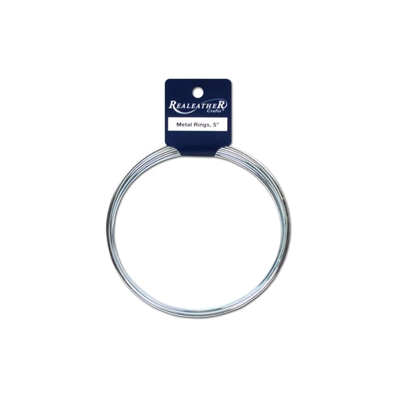 Silver Creek Metal Ring 5" Silver 4pc