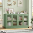 thumbnail image 6 of Homfa 55.1"W Modern Sideboard Buffet with Fluted Glass Doors, Accent Cabinet Console Table TV Stand, Green, 6 of 7