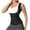 Black, variant on Workout Waist Trainer for Women with Straps Underbust Tummy Control Waist Cincher Sauna Weight Loss Vest