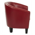 thumbnail image 2 of Work Smart, Ave Six Ethan Tub Chair In Deluxe Vinyl Fabric, Cranberry, 2 of 5
