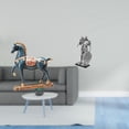 thumbnail image 2 of Figura De Caballero A Caballo De Pie, Escultura De Resina, Adorno De Escritorio, Decoración Feng Shui, Figura Abstracta, Arte Nórdico Para Escritorio, Sala De Estar, Estantería, Armario,, 2 of 8