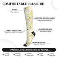 thumbnail image 3 of Lsque Lemon Potatoes Pattern Sport Compression Socks for Men & Women 15-20 mmHg Knee High Nurse Pregnant Running Medical and Travel Athletic, 3 of 6