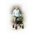 thumbnail image 7 of Drive Medical Rollator Rolling Walker with 6 inch Wheels, Folding Removable Backrest, and Padded Seat, Red, 7 of 7