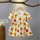 thumbnail image 3 of Vestidos de cuello redondo con estampado completo de dibujos animados, ropa de Disney, vestido informal, ropa de exterior Linda para 1-4 años, falda de manga corta, verano, nuevo, 3 of 7