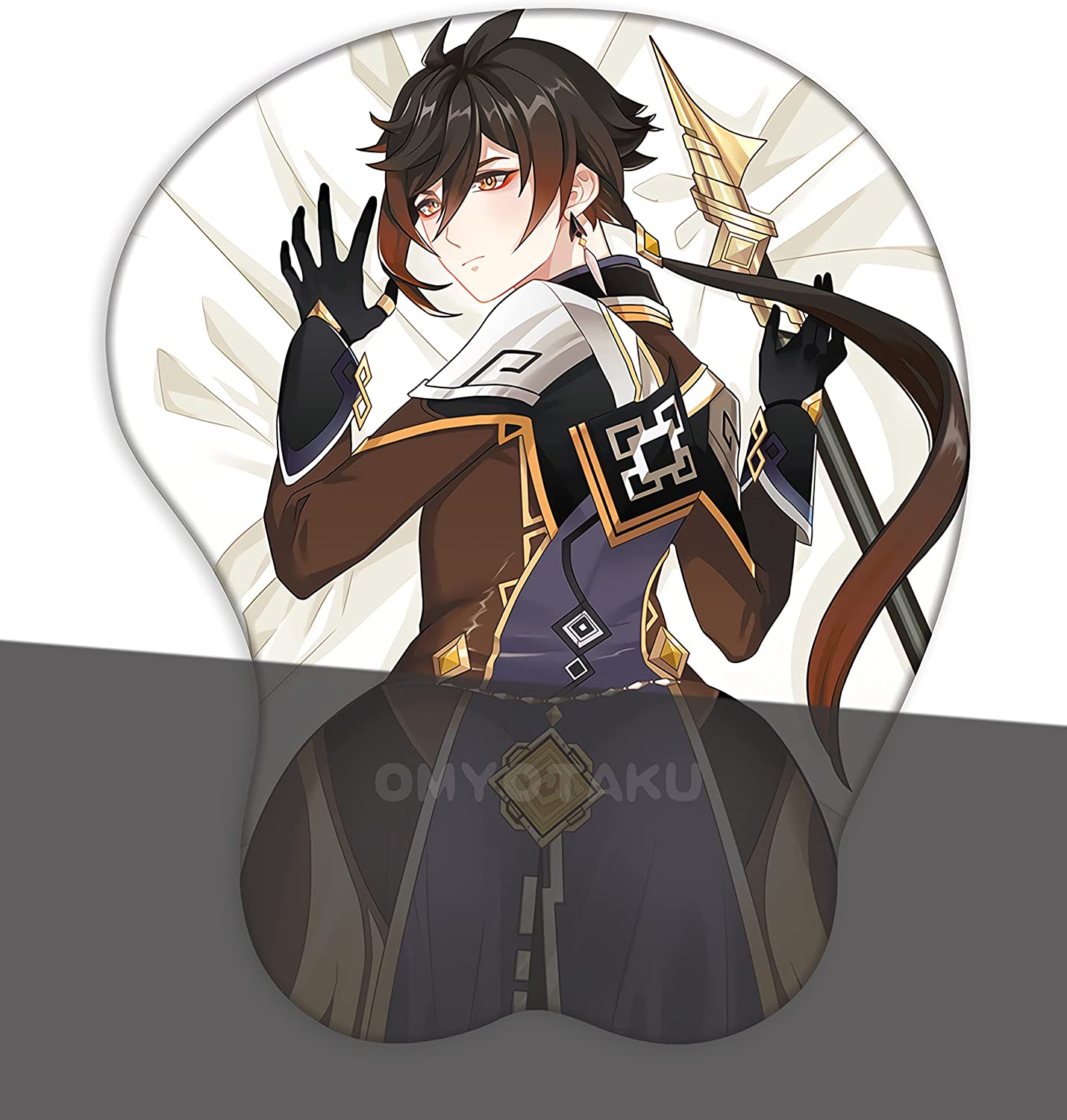Genshin Impact Zhongli Xiao 3D Wrist Rest Mouse Pad Silicone Breast