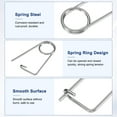 thumbnail image 2 of Uxcell 1-Pack Pasador de Seguridad en Forma de Broche, Pines de Acero Inoxidable M3x42, Sujetadores de Broche de Bloqueo Rápido, Clips Retenedores Pesados, 2 of 7