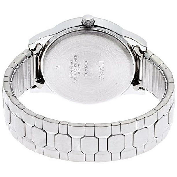 Timex TW2P61500 Reloj para hombre con brazalete de acero plateado