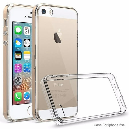 Iphone 5 Basketball Grip Case iPhone SE Case, iPhone 5 / 5S Case - Armatus Gear (TM) Ultra Slim Anti-Scratch Acrylic Clear Case with TPU Grip Bumper Hybrid Phone Cover for iPhone SE / iPhone 5 / 5S ()