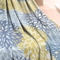thumbnail image 3 of Blue and Yellow Floral Pattern Blanket,Comfortable Soft Flannel Throw Blanket,All Season,Warm Lightweight Blankets for Sofa Bed Couch Living Room Chair,30"x40", 3 of 4