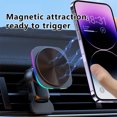 thumbnail image 4 of Tgbvmt 15W Car Wireless Charging, Magnetic Absorption RGB Ambient Light Fast Wireless Charging for iOS Phones Universal Compatibility Smart Magnetic Induction for Easy Charging in Cars Homes Offices, 4 of 8