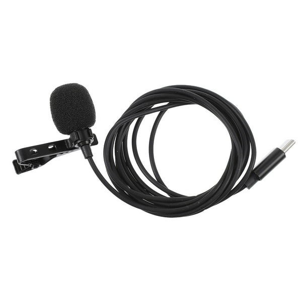 Micrófono de solapa USB-C Micrófono de teléfono Micrófono de grabación