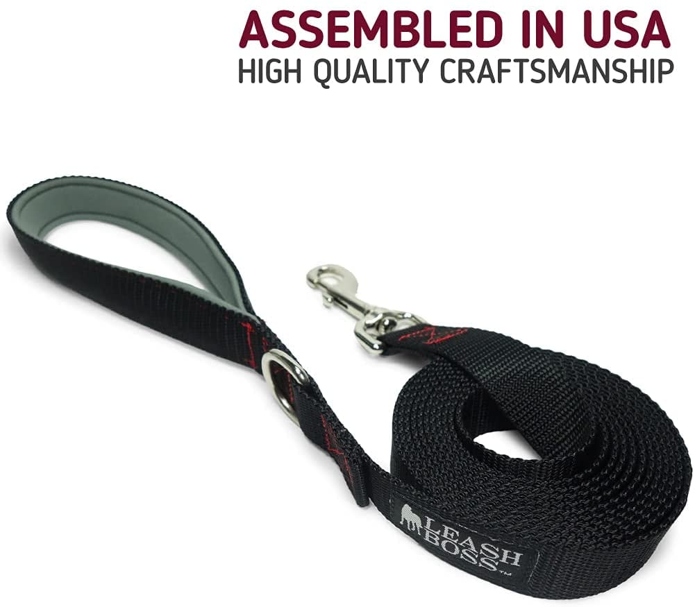 Leash Boss 1 Inch | Training, Walking, Camping Lead for Medium and Large Dogs (15 Foot)